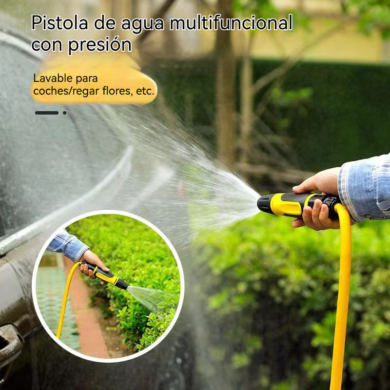 🚿[Juego de 4 piezas]💧 Pistola de agua a alta presión: lavado de autos, jardín, 10 veces más presión, multimodo ⚡