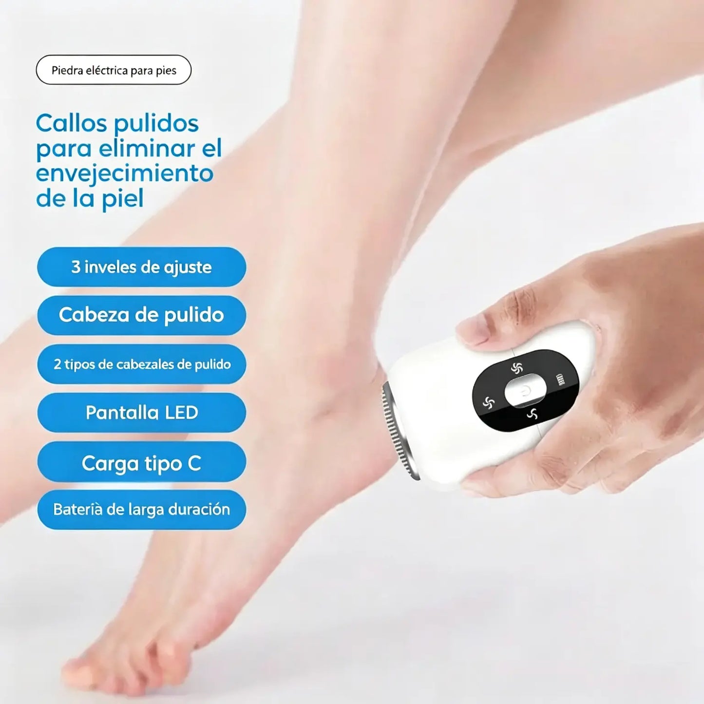 Nueva rueda eléctrica compacta 5 en 1 para pedicura automática.