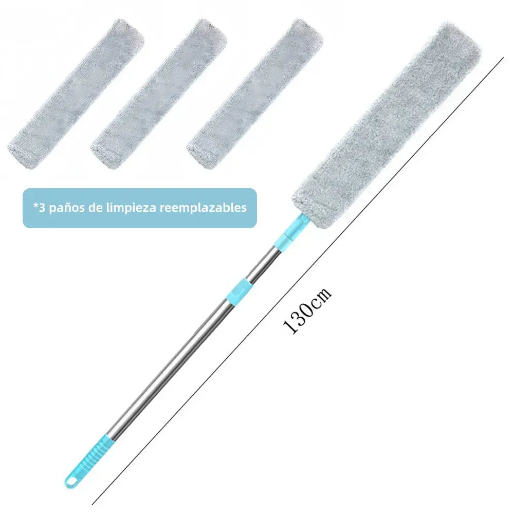 🧹✨ Plumero Extensible y Flexible para el Hogar | Limpieza Fácil de Sofás, Camas y Rincones Difíciles + 3 Recambios