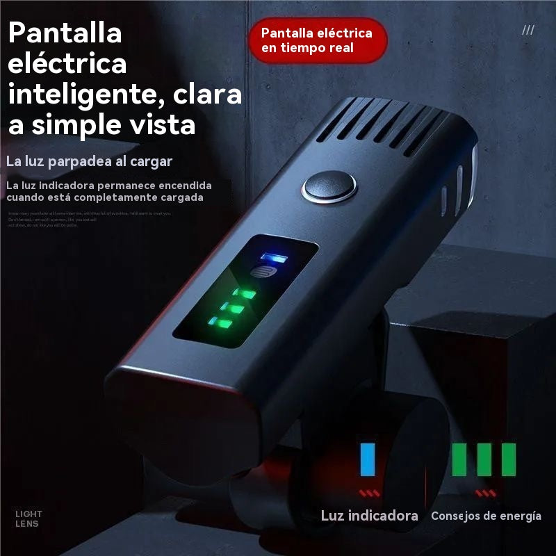 【50% DE DESCUENTO】Faro para bicicleta, luz nocturna, linterna potente, resistente a la lluvia, superbrillante, ideal para bicicletas de montaña de estudiantes.