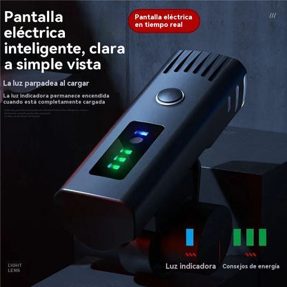 【50% DE DESCUENTO】Faro para bicicleta, luz nocturna, linterna potente, resistente a la lluvia, superbrillante, ideal para bicicletas de montaña de estudiantes.