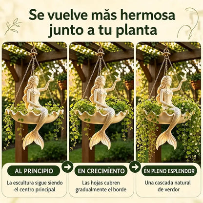 🌸 Maceta Colgante Bailarina | Elegancia Artística para Jardín, Balcón y Hogar