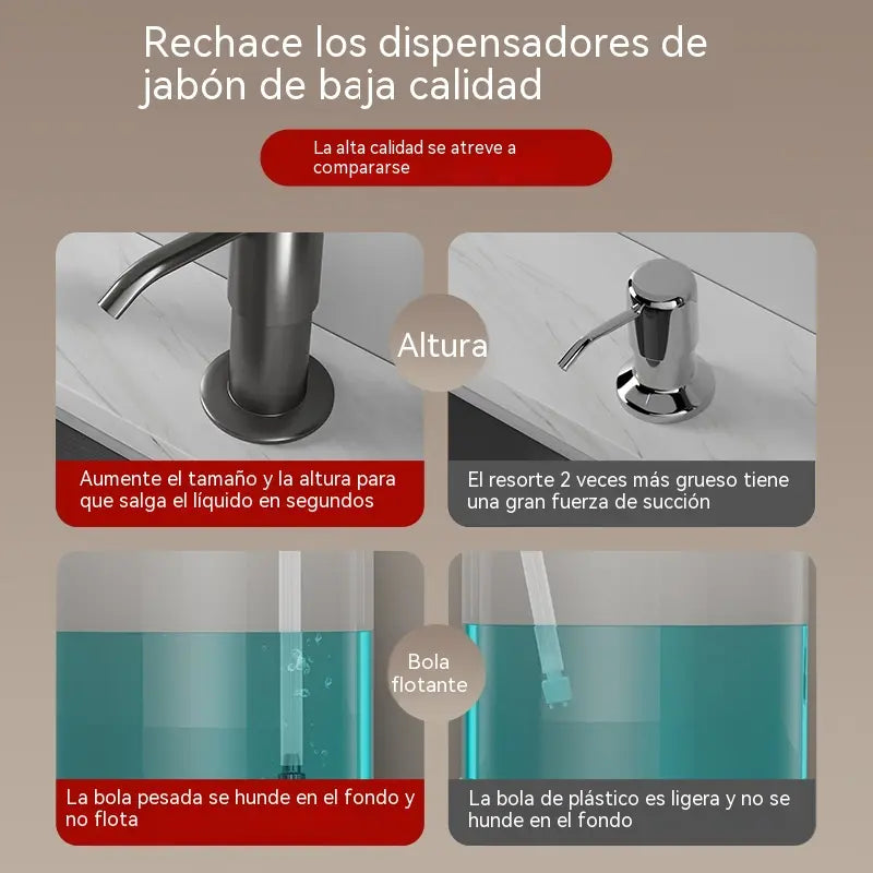 🫧👍Juego de manguera de extensión para dispensador de jabón [cabezal pulverizador + manguera de extensión de 1 metro] 25 €