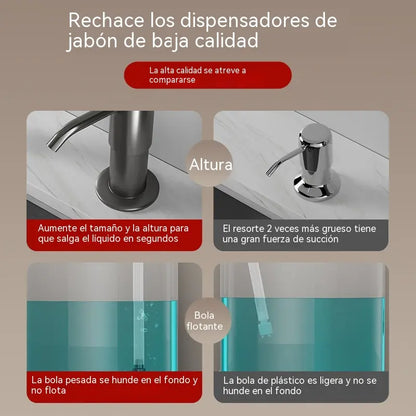 🫧👍Juego de manguera de extensión para dispensador de jabón [cabezal pulverizador + manguera de extensión de 1 metro] 25 €