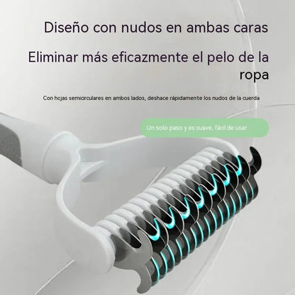 🐶【Compra 1 y llévate 1 gratis】-2 piezas--🧹 Cepillo autolimpiante de doble cara para mascotas: elimina el pelo muerto y reduce la caída del pelo en perros y gatos.