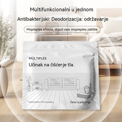 100 antibakterijskih i dezodorirajućih višenamjenskih tableta za čišćenje | Pogodno za parket, laminatne podove, pločice i zidove kampera