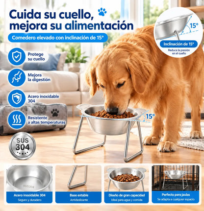 🎃 Oferta de Halloween: ¡50% de descuento! 🥣 Cuenco de alimentación ortopédico inclinado a 15°