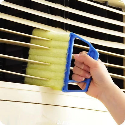 【2 pieza】Cepillo de limpieza de microfibra multifuncional —ideal para persianas, rejillas de aire acondicionado y rendijas— para eliminar el polvo sin esfuerzo.