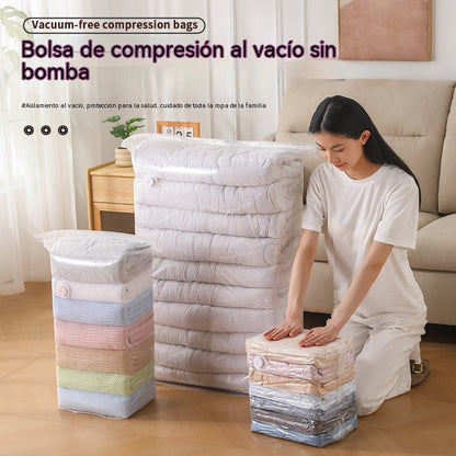 [Paquete de 5] Bolsas de almacenamiento al vacío 3D que no requieren bomba.