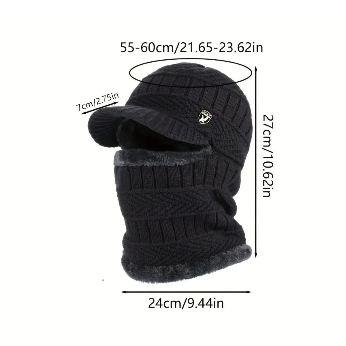 【30%OFF】🔥Gorro de lana grueso de una sola pieza, resistente al viento, para exteriores.