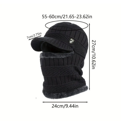 【30%OFF】🔥Gorro de lana grueso de una sola pieza, resistente al viento, para exteriores.