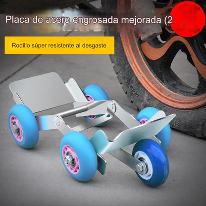 🔥Dispositivo de movimiento de motocicletas, remolque de autorrescate con rotura de neumáticos de motocicletas