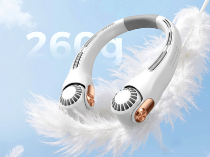 ❄️ Ventilador de aire acondicionado con cuello – Extremadamente silencioso, portátil y giratorio 360° – Ideal para el verano 🌞