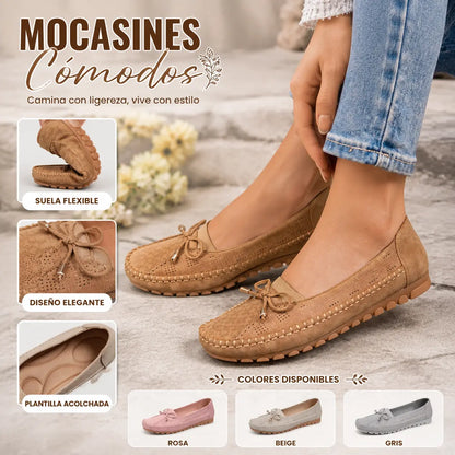 🔥【36-43】 Zapatos ortopédicos para mujer (tallas 36-43), fabricados en piel auténtica, ligeros, antideslizantes, transpirables y cómodos.