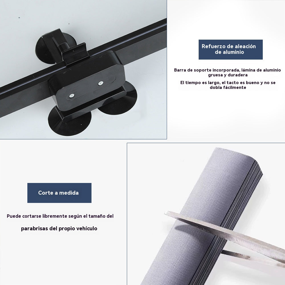 【46 cm】 Parasol y cortina aislante térmica para parabrisas General Motors, ajustable