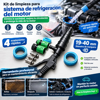 👍🫧Herramienta de limpieza para radiadores, radiadores de calefacción, conductos del motor y tuberías del sistema de refrigeración del automóvil