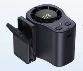 🌀 Hands-free ventilátor s LED displejom, integrovaným klipom a 199 nastaviteľnými rýchlosťami