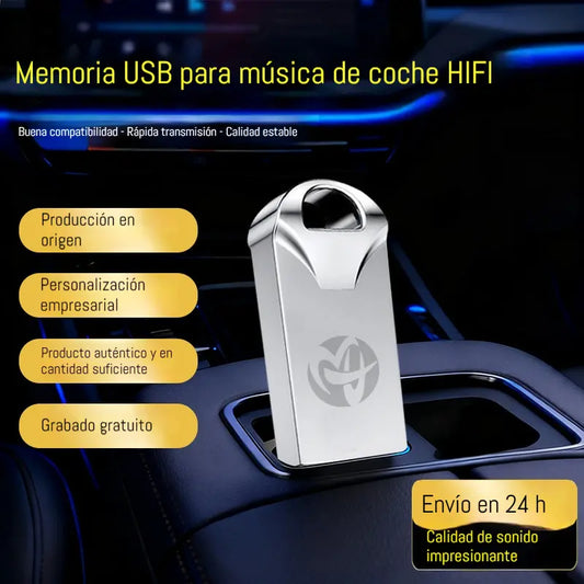 🚗🎵🎵【 64G】 【Unidad flash USB de música】contiene 4000 canciones, 300 MV y efectos de sonido 6D