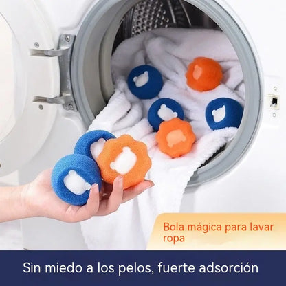 💖【100 unidades】por solo 25 euros🧼✨Bola limpiadora anti-enredos y quitapelusas para lavadora