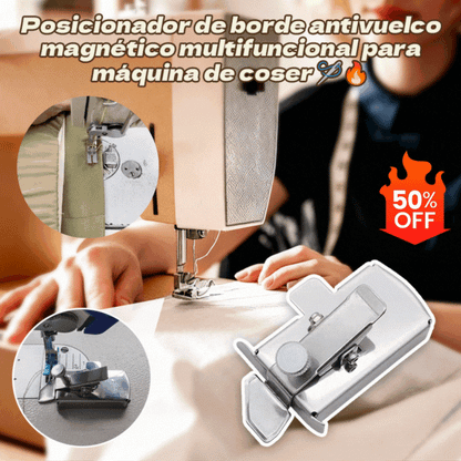 🎉⏰Oferta por tiempo limitado:✂️👚Posicionador de borde antivuelco magnético multifuncional para máquina de coser