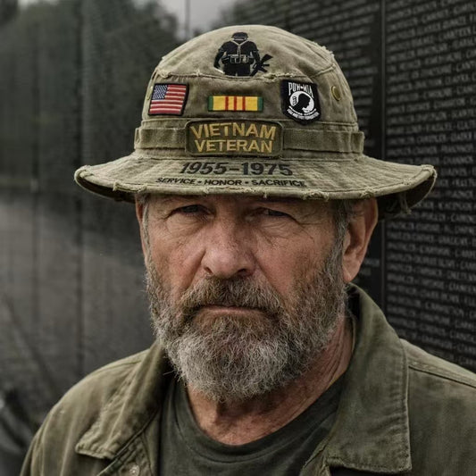 🏆Último día de rebajas: 49% de descuento 🎖️Sombrero Boonie en homenaje a los veteranos de Vietnam: honra su servicio y sacrificio. Sombrero resistente para exteriores con protección táctica.