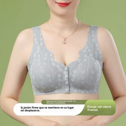 【49% de descuento】【Paquete de 2】Sujetador sin aros para mujer, cierre frontal 【40-100 kg】