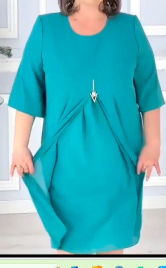 【🏆Producto más vendido】🔥🥰【S-5XL】2026 Nuevo vestido multicolor simple para mujer