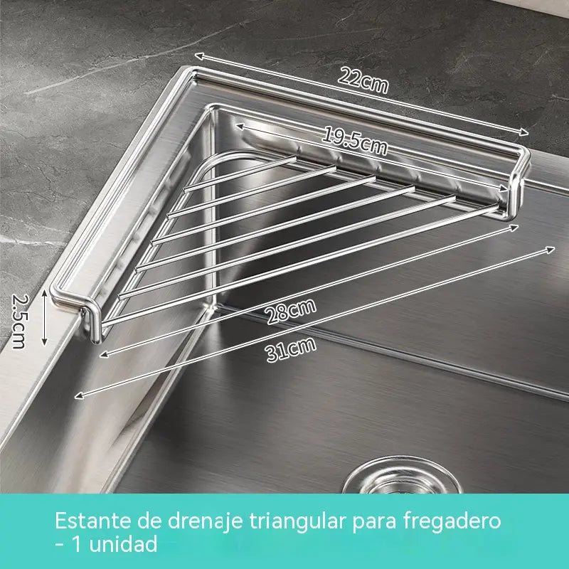 🔥Escurridor de fregadero que ahorra espacio