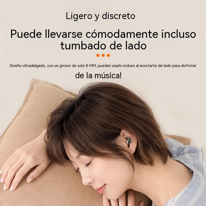 Auricular inalámbrico invisible para dormir con resistencia al agua IPX5