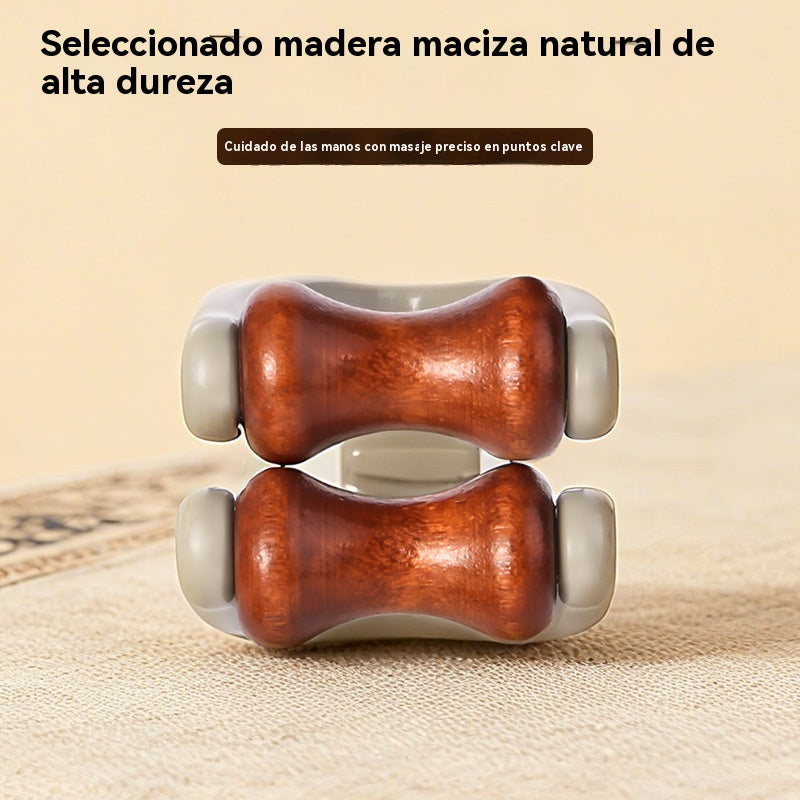 🎁【Compra 1 y llévate 1 gratis】🌿 Masajeador de dedos de madera maciza: Los rodillos de madera natural ayudan a desbloquear los meridianos articulares y a aliviar la fatiga de las manos. 🌿