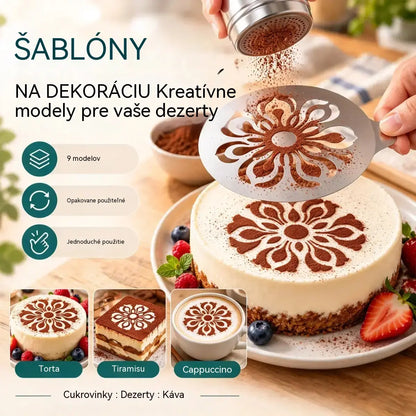 ✨9 položek za 520 Kč☕ Nerezová oceľová forma na kávové latte art