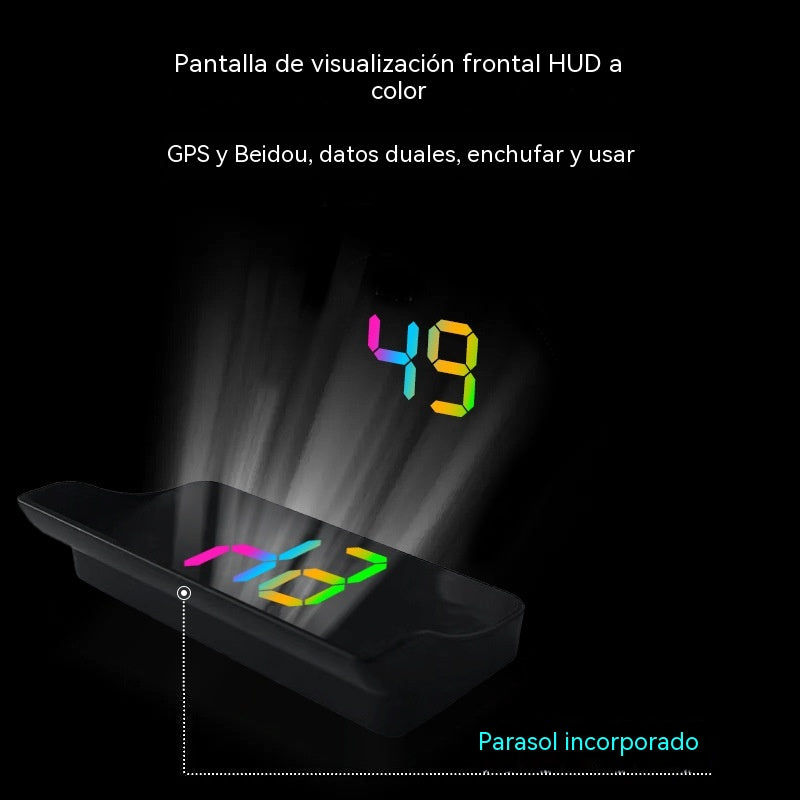 Velocímetro con pantalla de visualización frontal