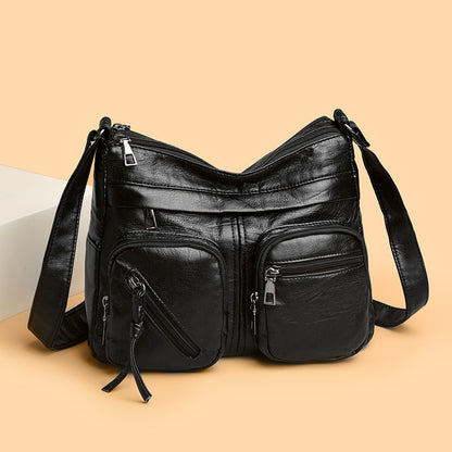 【💥Último día de rebajas💥】Nuevo bolso bandolera multicapa de gran capacidad para mujer, elegante y sencillo.