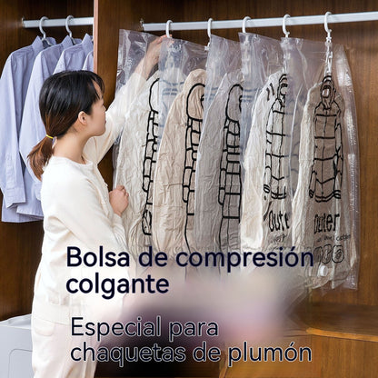 💨✨ Bolsas colgantes para aspiradora con un 60% de descuento 💞💪 Ahorran espacio, protegen del polvo, reutilizables para ropa y viajes.