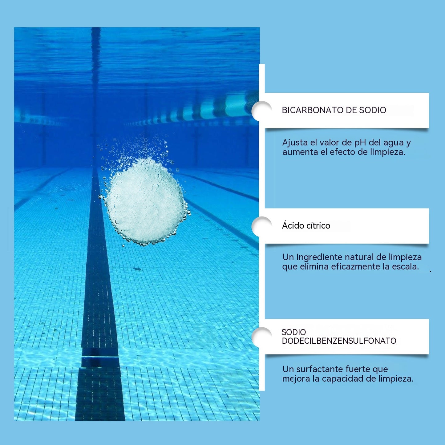 🔥Compre 1 y obtenga 1 gratis（2 botella）Pastillas efervescentes para la limpieza de piscinas