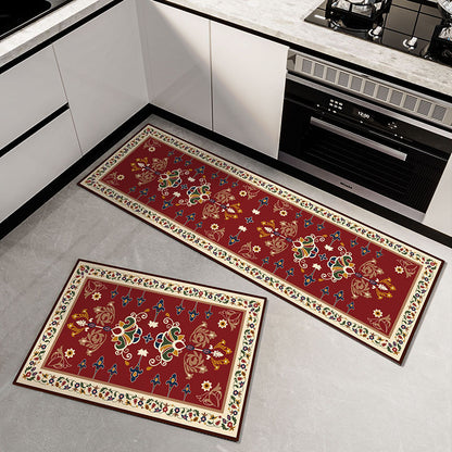【40x60 + 40x120 cm】Alfombra de suelo antideslizante, resistente a las manchas y altamente absorbente.