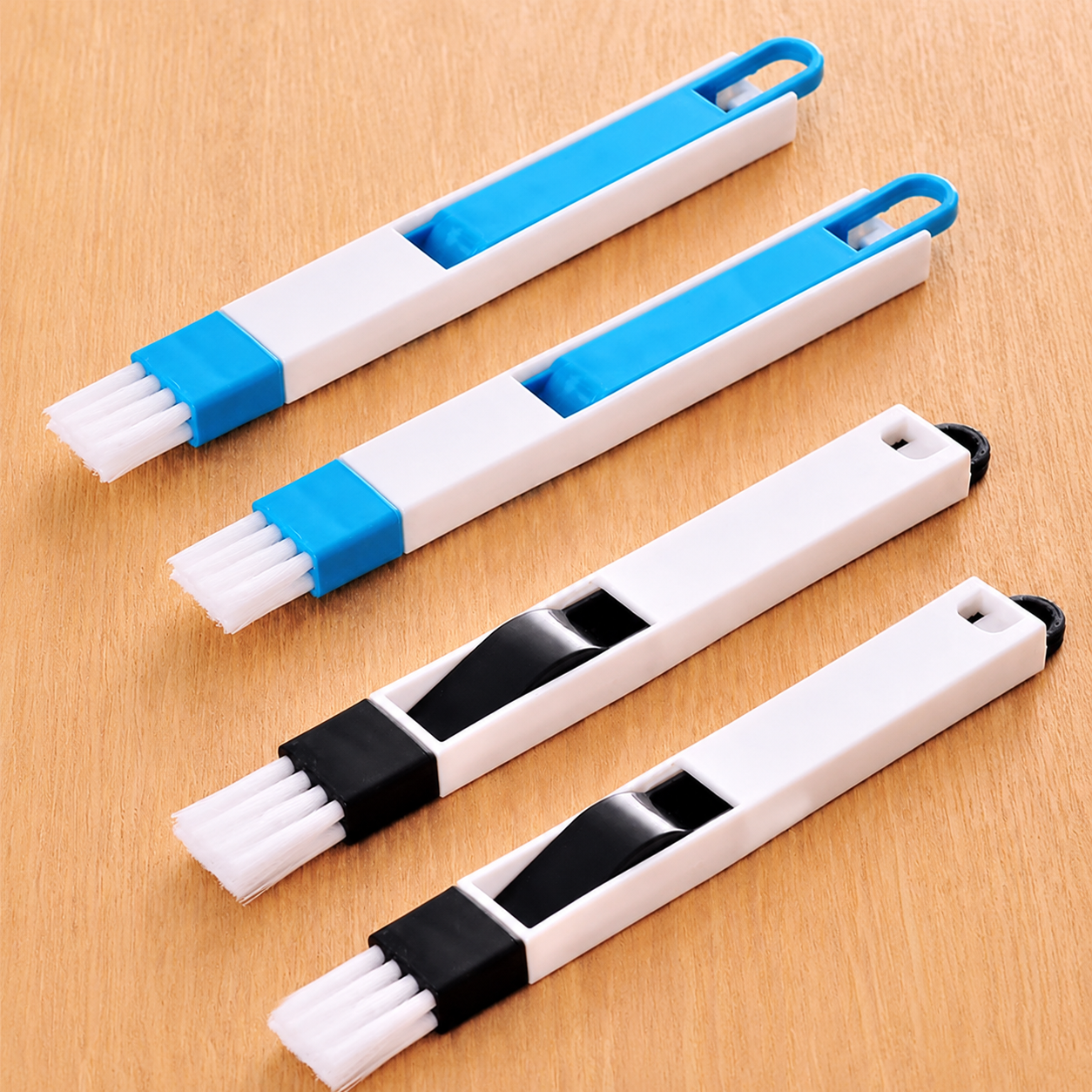 🪟【4 piezas 24 euros】⏰ Cepillo de limpieza 2 en 1: ideal para rieles o rincones de difícil acceso ✨🧹🏠