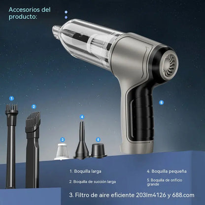 🚗Aspiradora portátil inalámbrica multifuncional para coche, apta tanto para el coche como para el hogar, para limpiar huecos en puertas, ventanas y sofás.