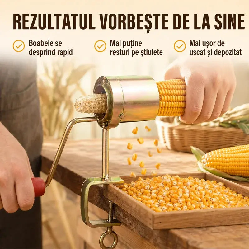🌽 Desgranadora Manual de Maíz – Máquina de Mano para Separar Rápidamente los Granos de la Mazorca