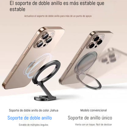 🔥【Compre 1 y obtenga 1 gratis】👍🚗Soporte magnético de metal de doble cara para teléfono！