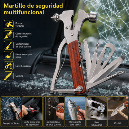 【16 en 1】Martillo de seguridad de emergencia multifuncional de alta dureza