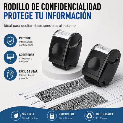 🔥¡Oferta por tiempo limitado, disfruta de un 49% de descuento!🔥 - Sello de rodillo seguro que protege la privacidad — Protección de la información de dirección y facturación