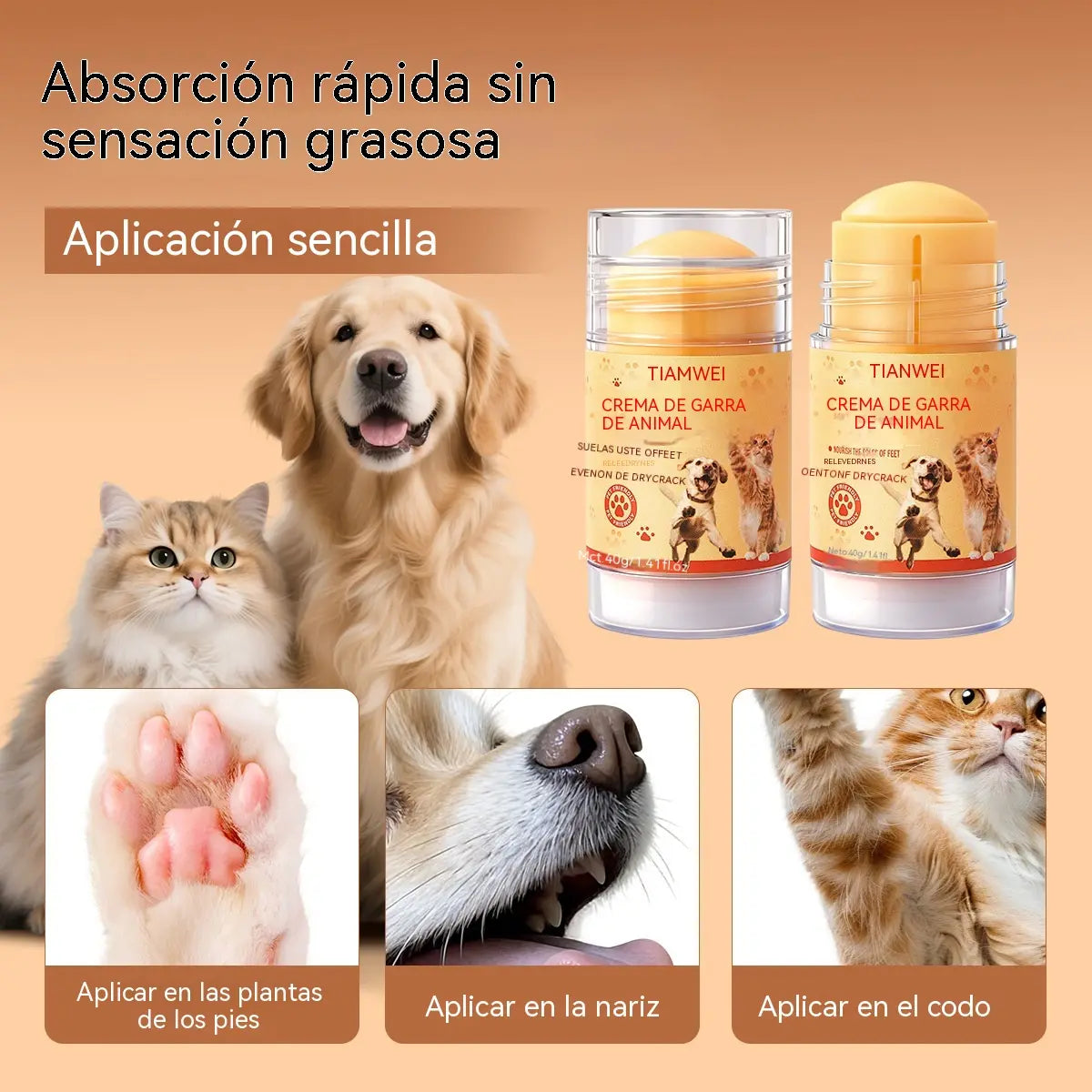 【3 botellas por 27 euros】💧🐾 Bálsamo hidratante para patas – 🐶 Mima las patas suaves y saludables de tu mascota