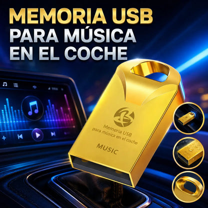 🔥🔥【32 GB】Memoria USB universal de alta calidad para música en coches【2500 canciones populares + 100 vídeos】