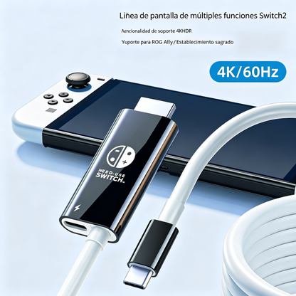 🔥 ¡50% DE DESCUENTO POR TIEMPO LIMITADO! 🔥 Cable adaptador USB-C a HDMI para Switch
