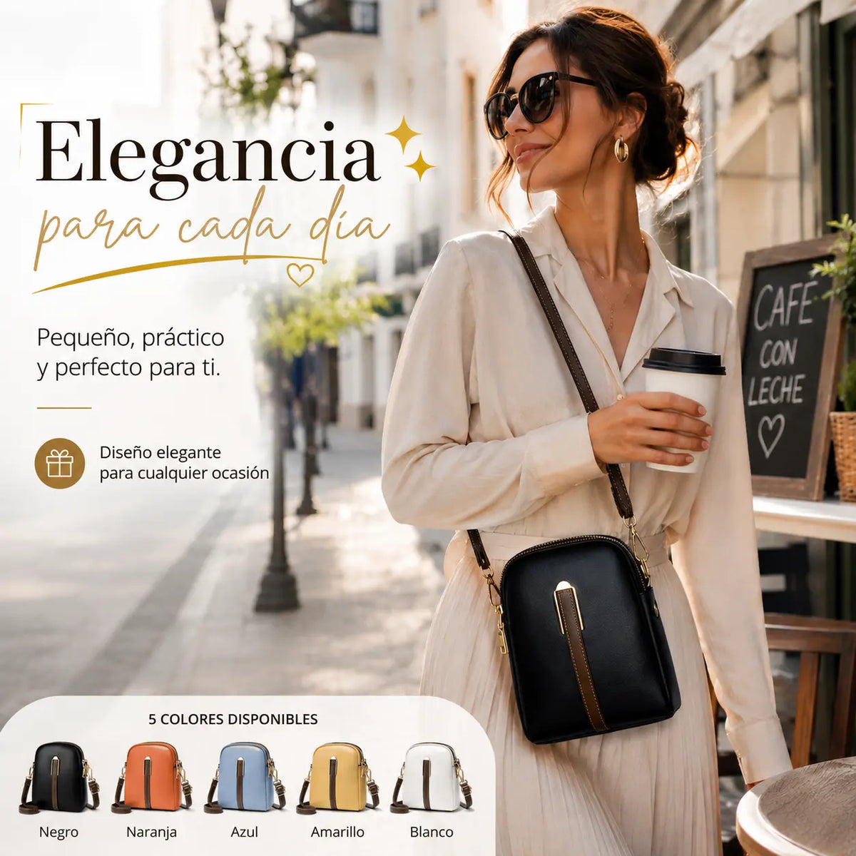 Bolsos de mujer modernos de piel auténtica