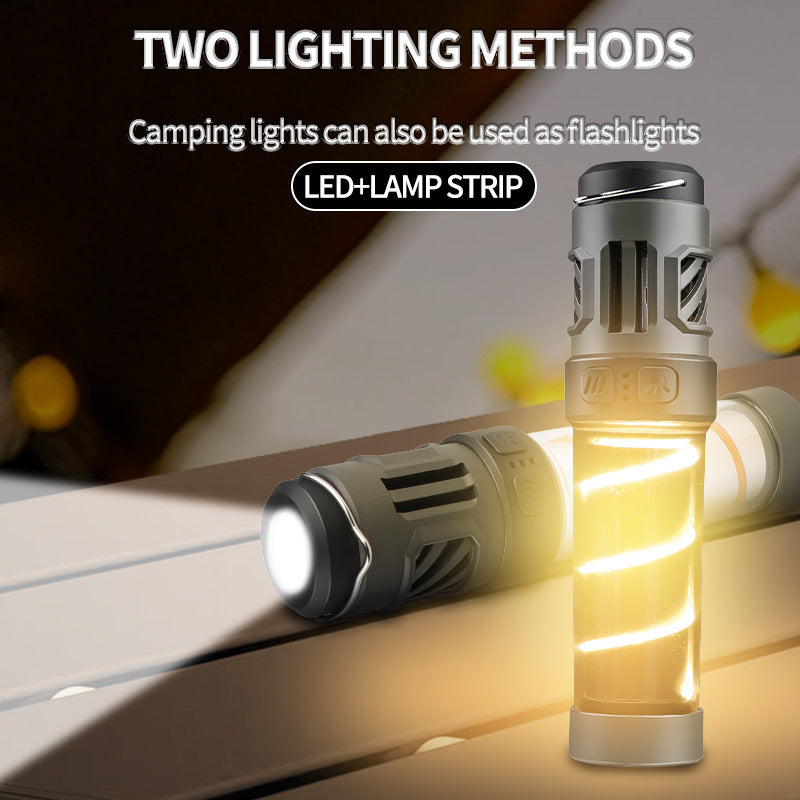 🔥Lámpara LED multifuncional 3 en 1, linterna portátil recargable con repelente de mosquitos.
