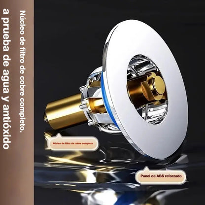 🏠🧰🔥【Compra 1 y llévate 2 gratis】Cubierta de sellado con núcleo de rebote antiolor para desagüe de piso de baño, tipo universal accionado con pie a presión.