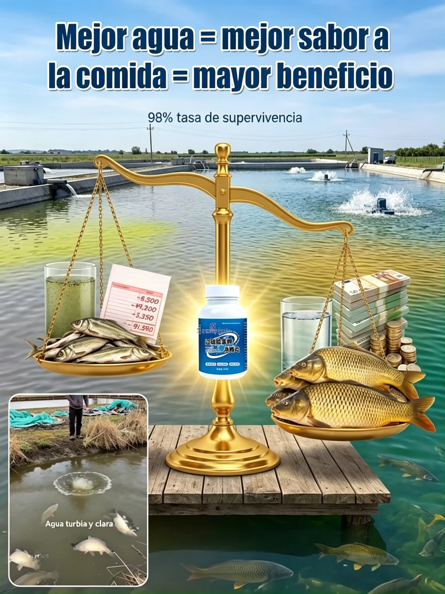 🐟[2 botellas por 26 euros] Pastillas de limpieza y desinfección altamente efectivas