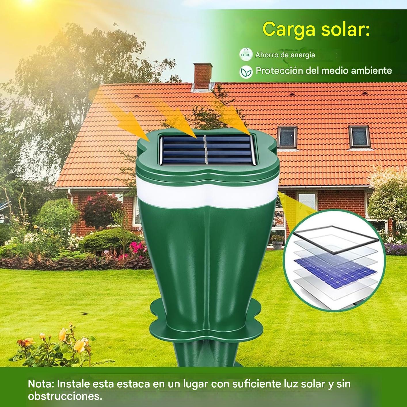 【Producto en oferta - 50% de descuento 】 Repelente de animales solar e impermeable